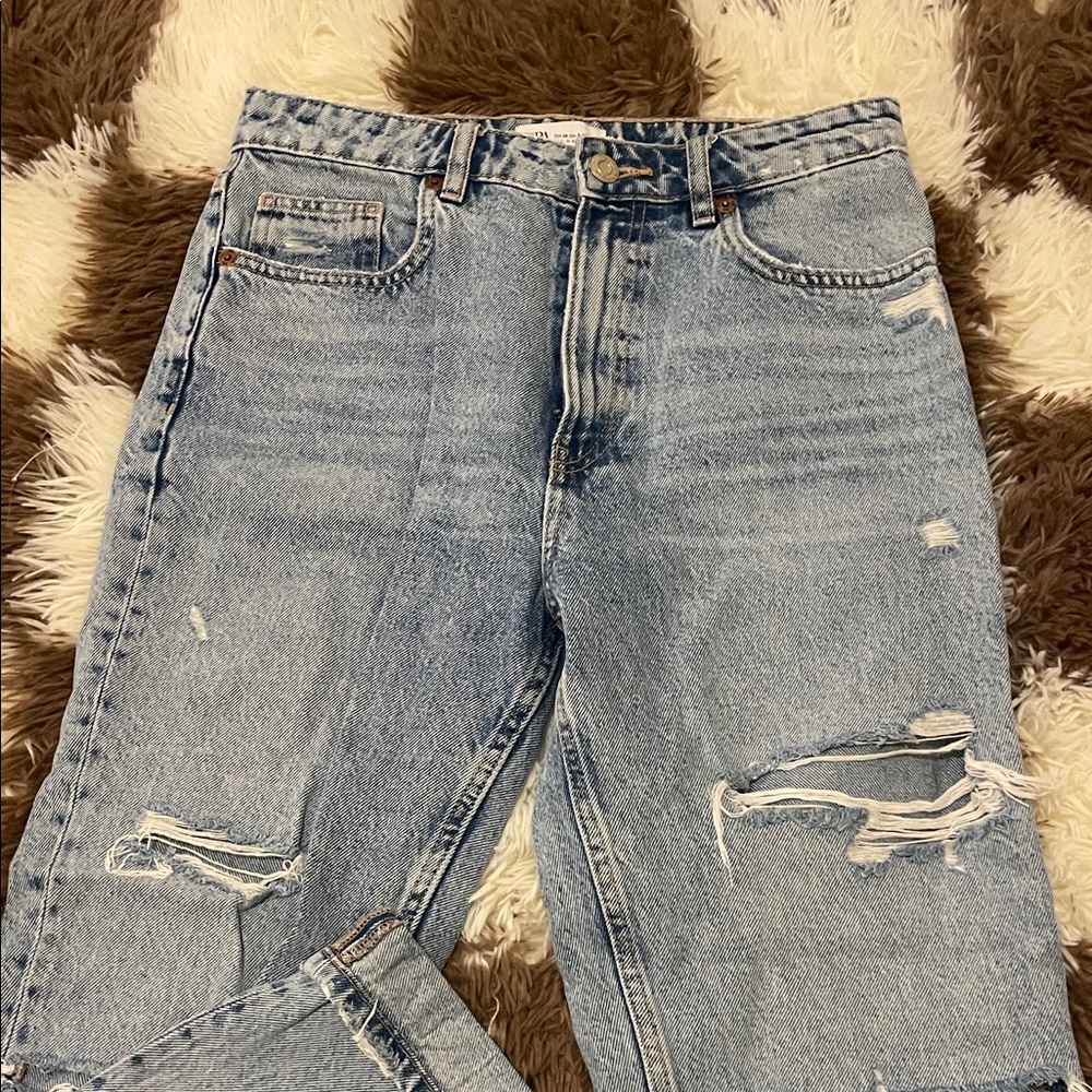 Zara Light Blue Denim Jeans